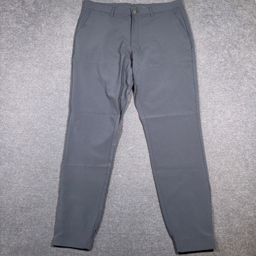 Primo Golf Joggers Mens 36 Tall Gray Ankle Zip Performance Stretch Tapered